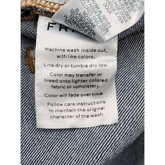 Frame Denim Le Crop Mini Boot Jean Shredded Raw Bayberry Wash Women Size 29 $250 - Picture 11 of 11